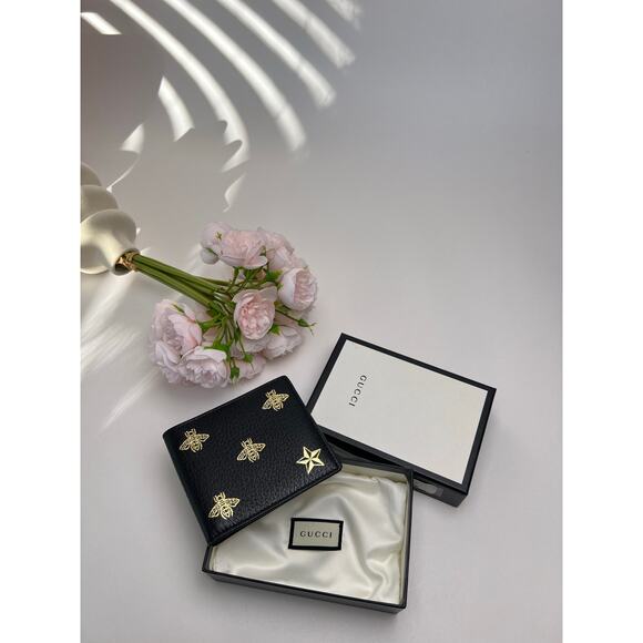 Gucci GG Monogram Bifold Wallet With White Leather - Picture 3 of 11